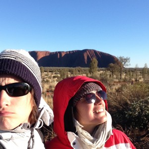 Clem et Mumu devant Uluru