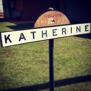 gare de Katherine - sign - The Ghan - Australie