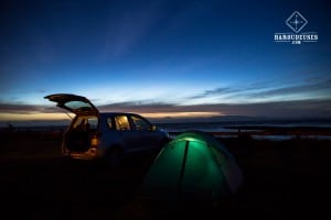 Camping - tente éclairée - Nouvelle-Zélande