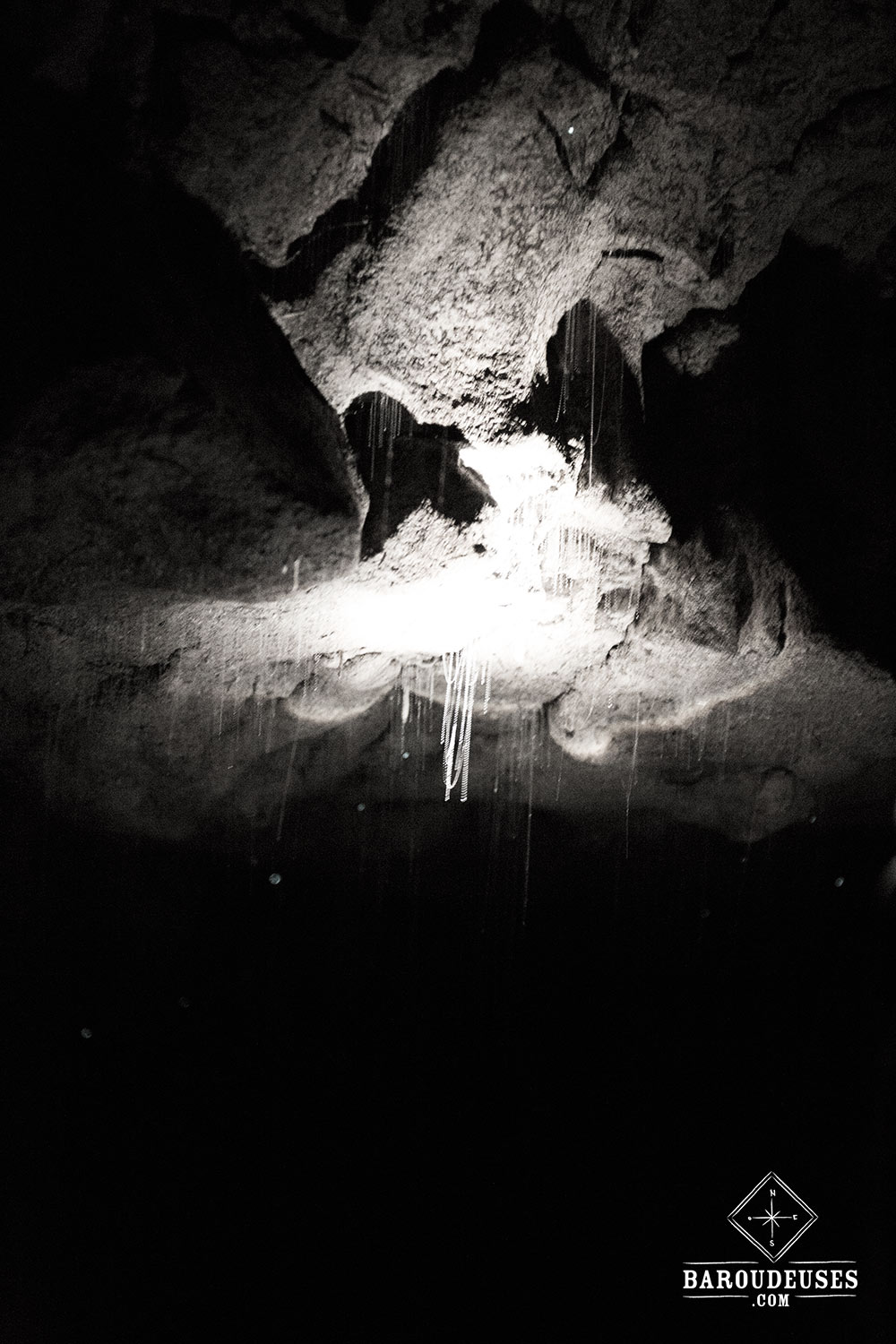 Deuxième grotte visitée avec Spellbound Glowworm and Cave Tours - vers luisants