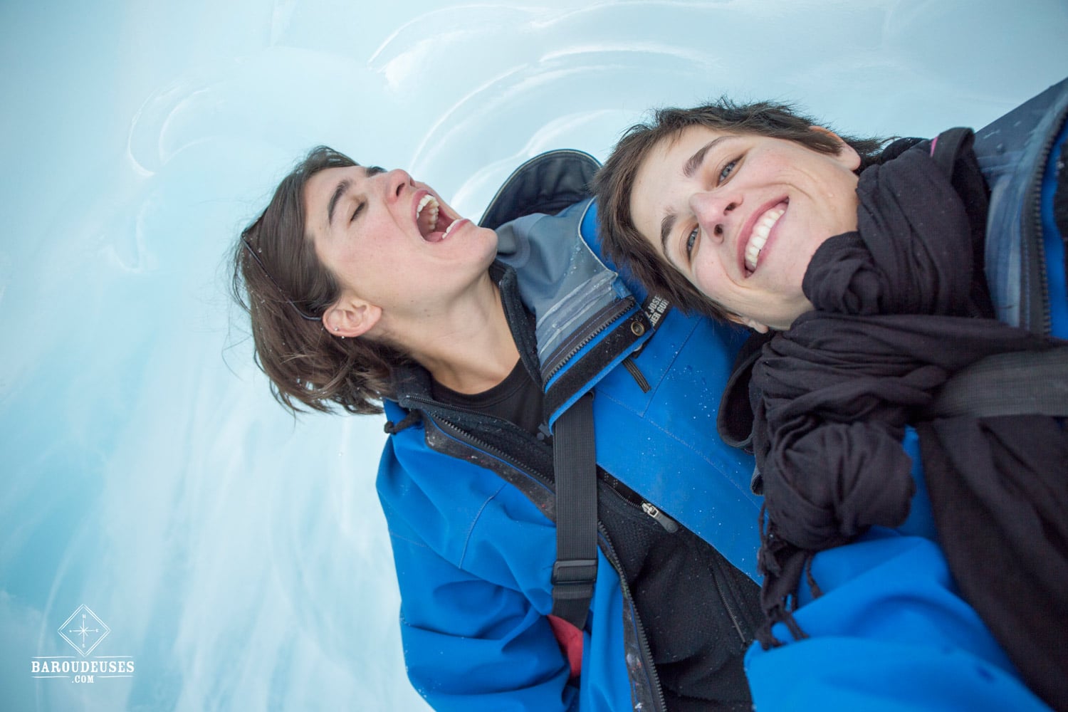 Deux baroudeuses sous les glaces - Glacier Franz Josef