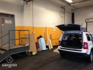Aménagement de la Jeep - Satellite Storage - Montréal