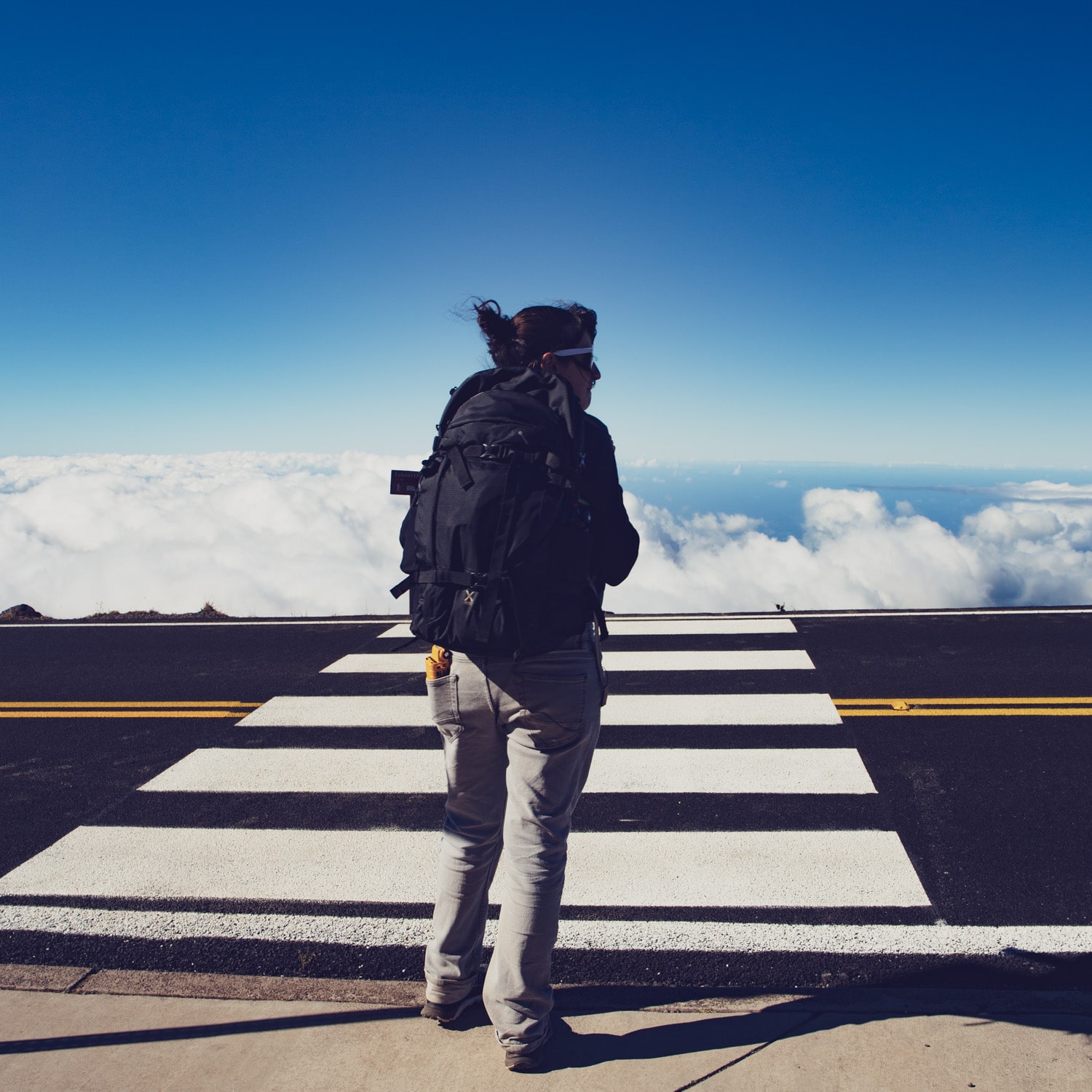 Clem en route vers les nuages - Haleakala National Park - Maui - Hawaii