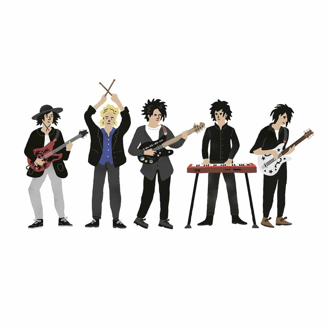 Illustration groupe de rock par Antoine Corbineau