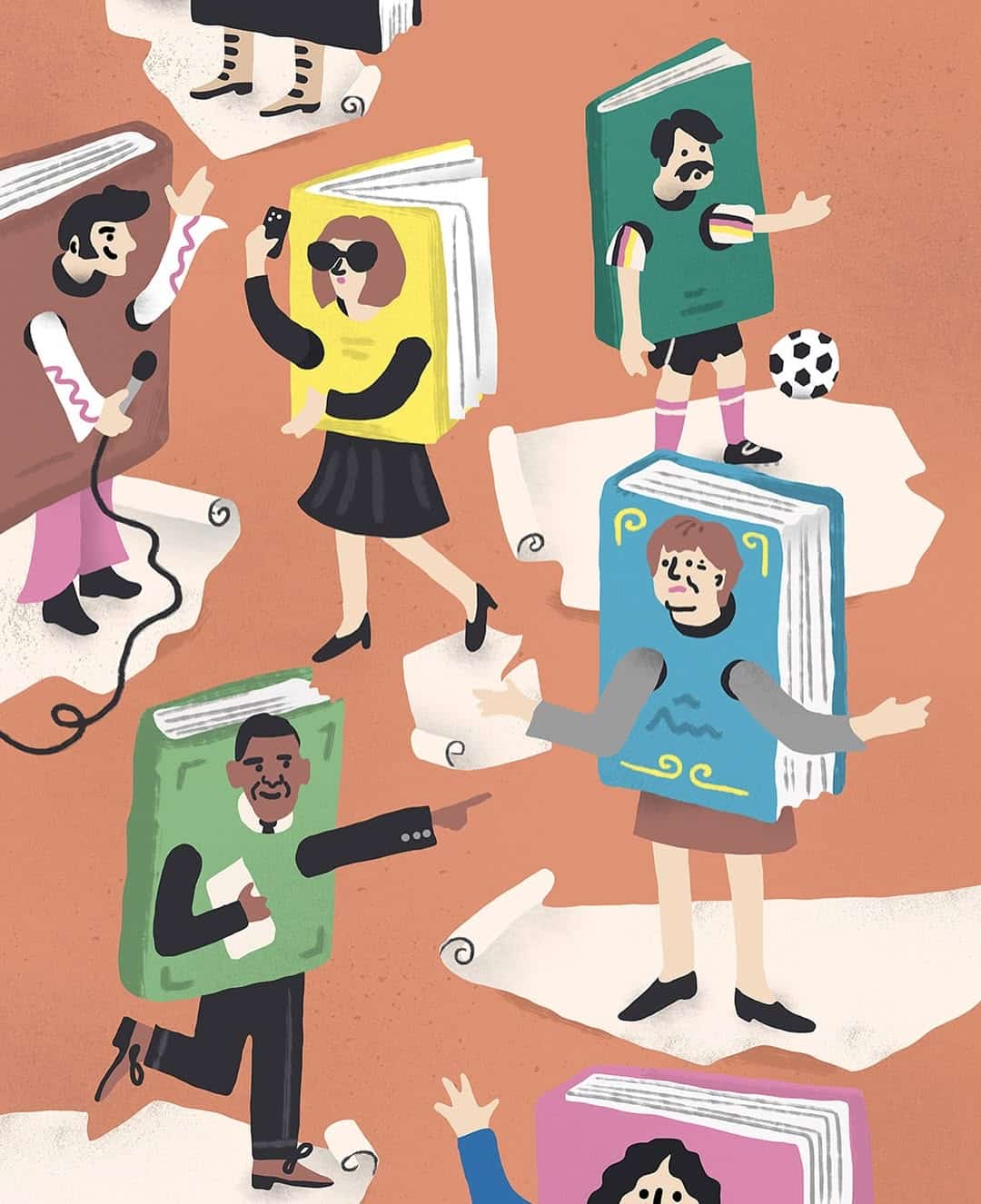 Illustration donna magazine