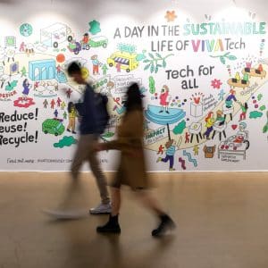 Vivatech illustration murale Antoine Corbineau